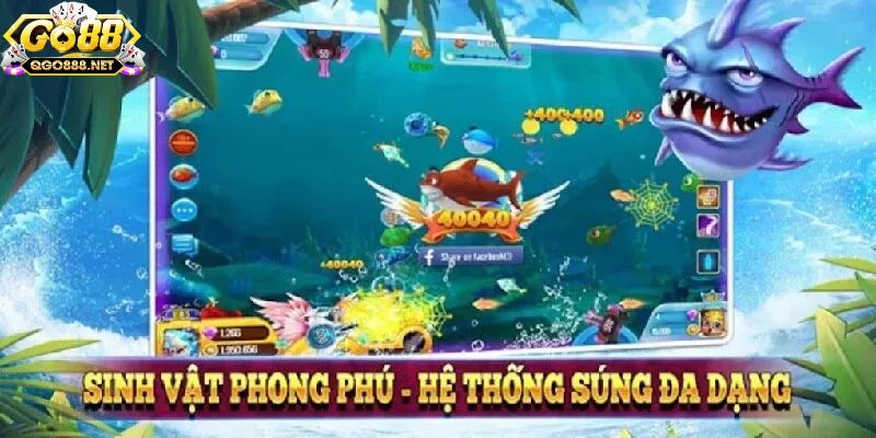 Các vũ khí hỗ trợ trong game bắn cá thần khi tải Go88