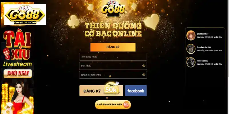 Thương hiệu cá cược Go88 nổi bật trên thị trường Việt